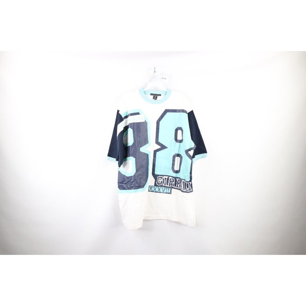 NOS Vtg 90s Marithe Francois Girbaud Mens Large Baggy Spell Out Big Logo T-Shirt